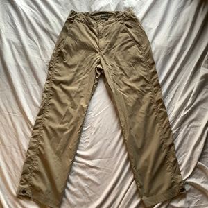 Royal Robbins Sz 6 short length hiking pants, featuring roll up legs